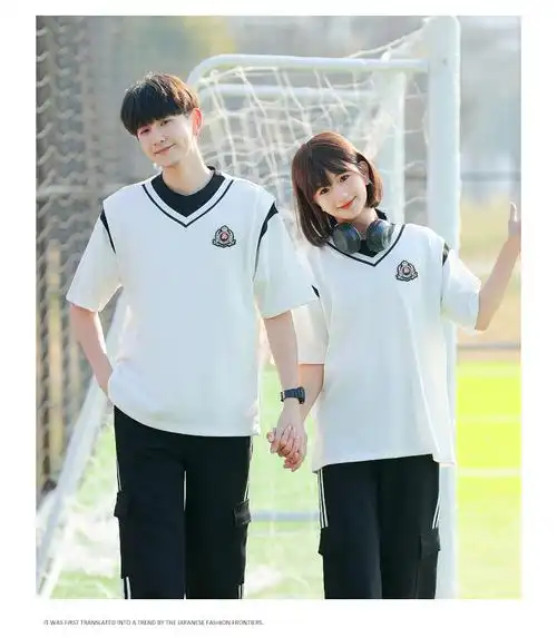 实拍 情侣装夏装短袖t恤初高中生运动会学生班服定制套装 - 17网