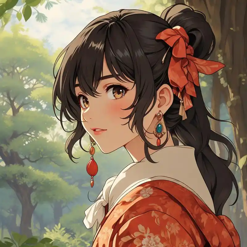 吉卜力40 女性头像99优雅韵味