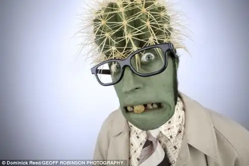 国外摄影师创作搞怪面部照片