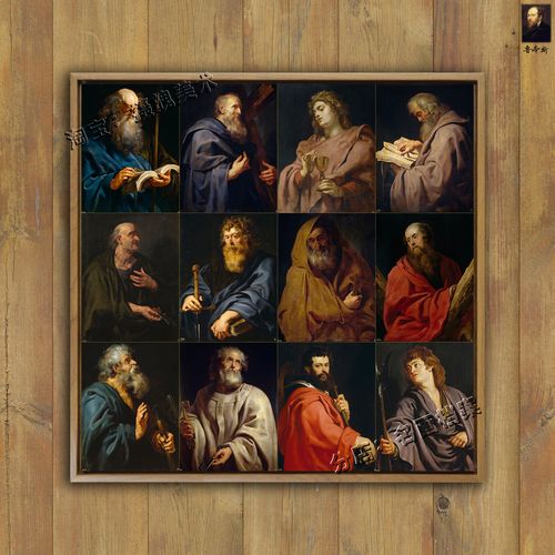 十二使徒 圣主的十二门徒 twelve saints 鲁本斯西方信仰文化油画
