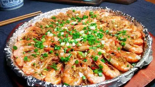 蒜蓉铁板基围虾