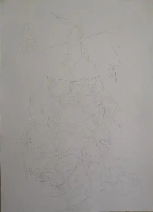 电影《八佰》,马克笔手绘