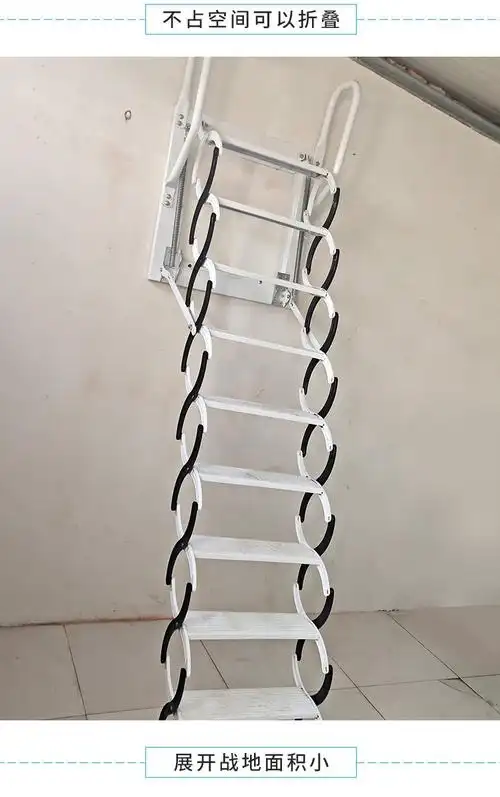 伸缩楼梯电动折叠楼梯户外自动升降梯爬梯tizi家用别墅阁楼隐藏楼梯