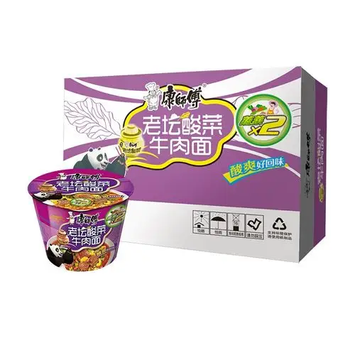 康师傅 老坛酸菜方便面 12桶*1箱