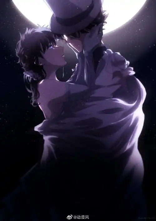 名侦探柯南##怪盗基德# 月光下与青子.