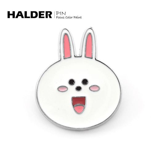 海洛迪 卡通童趣原创动物兔子小众胸针 呆萌简约可爱徽章节日礼物