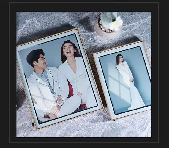 婚纱照相片摆件创意相册木质婴儿 套装a/8 10 12寸/ 相框 代洗照片/90