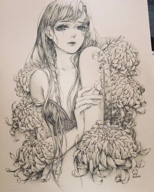 铅笔画动漫人物图片大全,大神笔下的犬夜叉铅笔画作品集(40张)