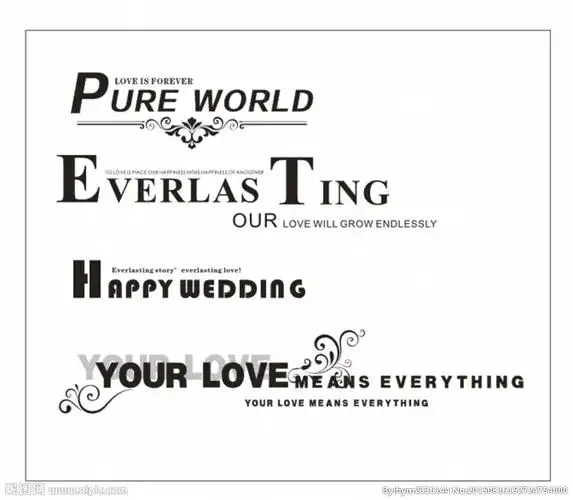 cmyk30共享分举报收藏立即下载×关 键 词:字体 英文 排版 结婚 标题