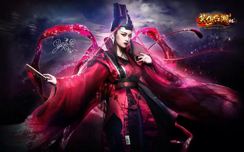 《笑傲江湖ol》陈乔恩代言唯美东方不败精选壁纸