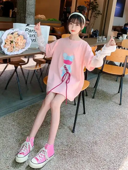 垦勒网红童装女童连衣裙夏装6儿童裙子7中大童夏天公主裙10岁女孩衣服