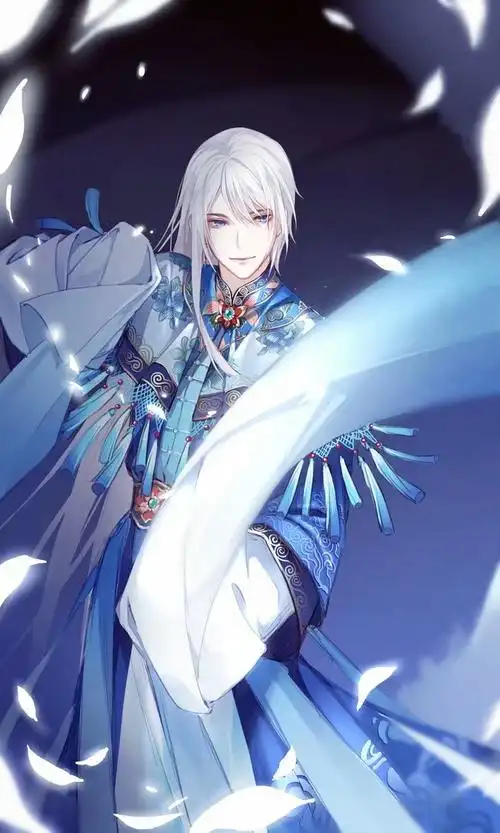 20张白发古风美男图集满头银发真的好迷人