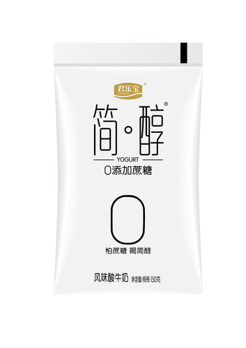 君乐宝简醇非脱脂代餐酸奶风味酸牛奶0蔗糖原味整箱 简醇0蔗糖150g 12
