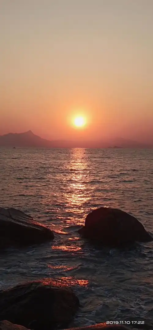 海边夕阳