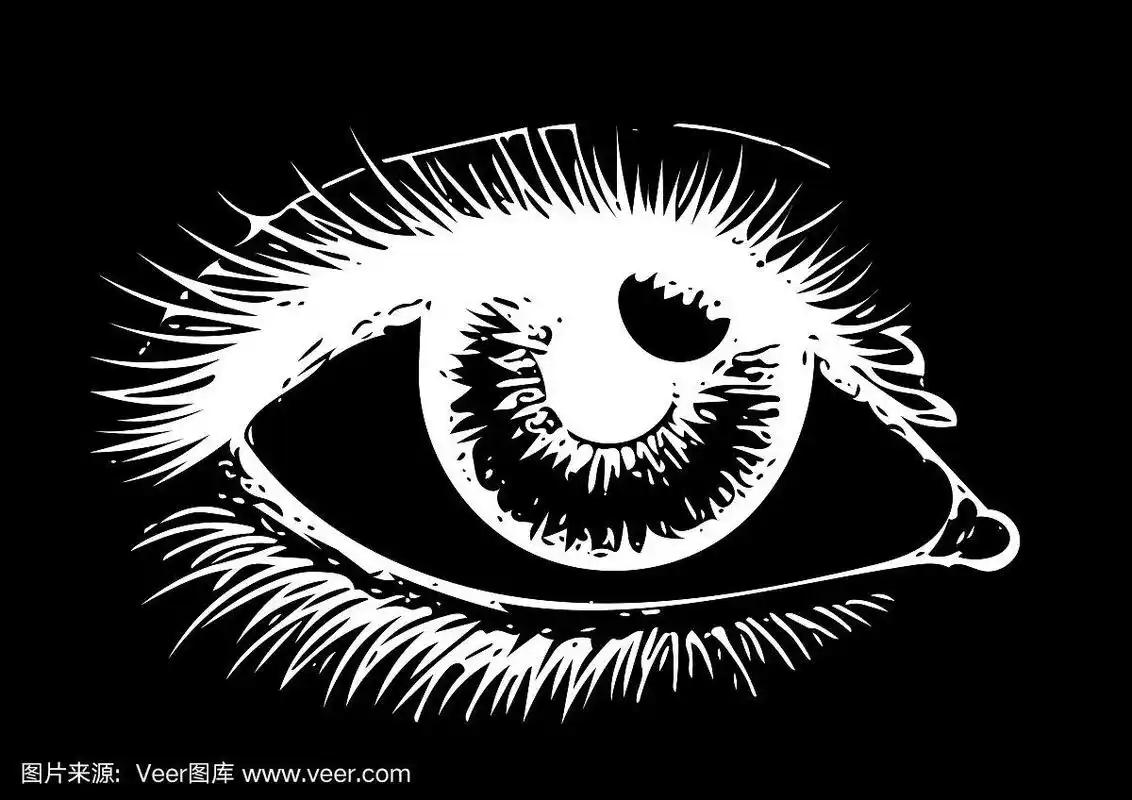 眼睛在黑色的背景眼睛艺术女人的眼睛