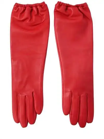 aristide - 纳帕皮长手套 - 红色
