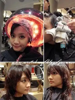 直发变卷发网友展示全纪录烫发全过程组图