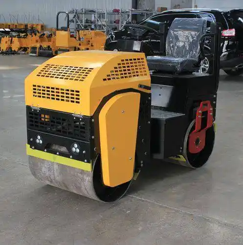 矿大路面工程用1t单轮振动碾 双驱压路机 操作简单