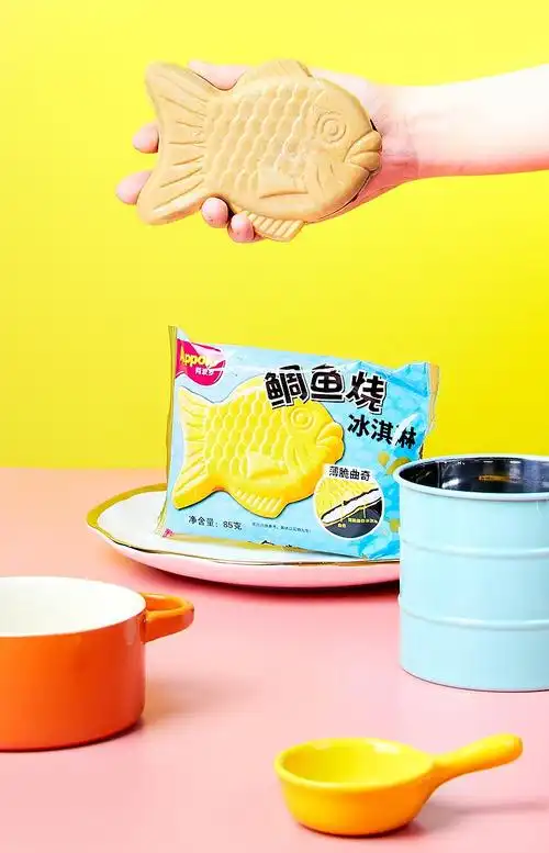 香港阿波罗雪糕鲷鱼烧薄脆曲奇冰淇淋雪糕夹心冰激凌12支装