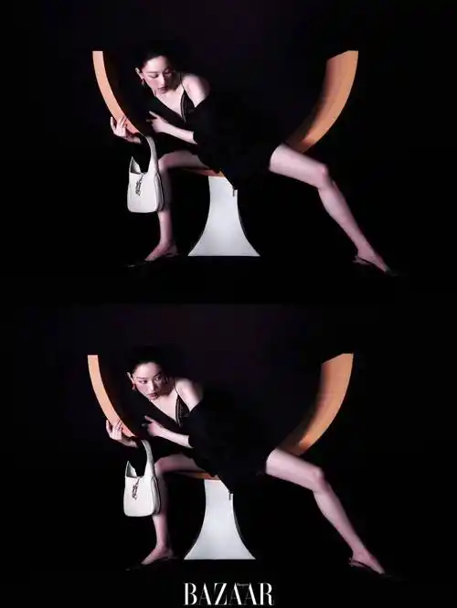 演员倪妮《时尚芭莎》开季刊封面大片,粉面桃腮氤氲微醺柔情_曾无