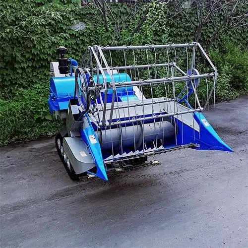 自动脱粒新型家用小联合 全自动水稻小麦收割机图片