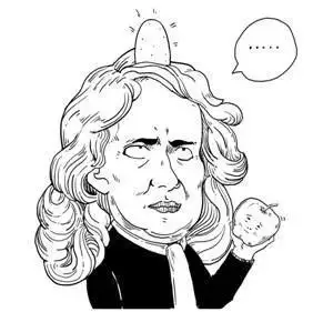 牛顿的可爱简笔画