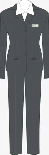 女人服装图正装西服矢量素材图