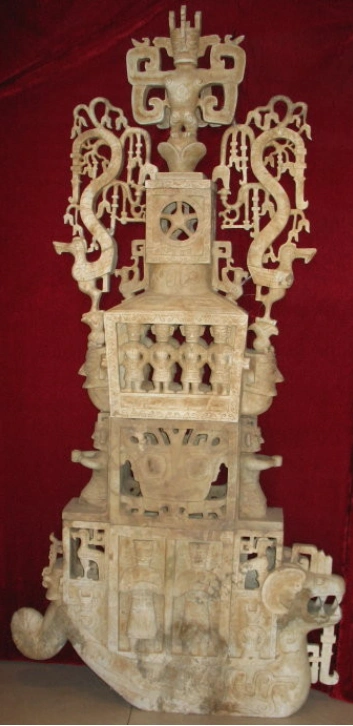 三星堆民间文物有件古玉龙舟专家表示文物真假不好确定