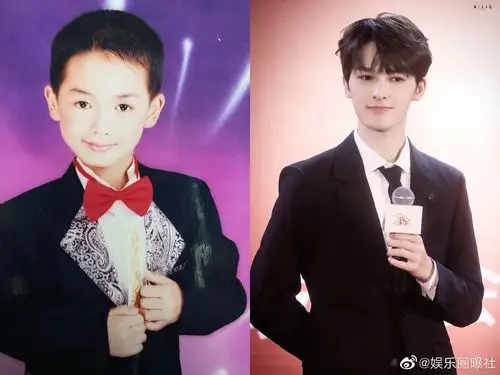 朱正廷小时候照片曝光,哈哈哈哈dbq乱入了一张表情包,露出大白牙