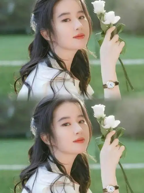 刘亦菲lisa撑伞神图##刘亦菲仙品侧颜