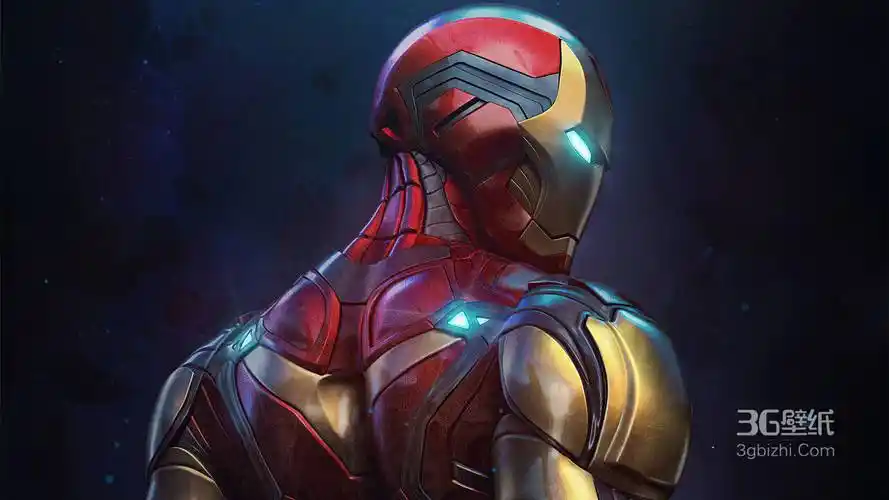 漫威超级英雄人物钢铁侠mark50纳米机甲背部特写超清4k壁纸_影视壁纸_