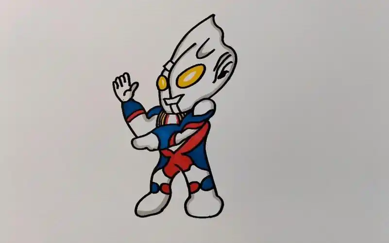 超简单的迪迦奥特曼简笔画,承载了多少男孩女孩的童年美好回忆,这波