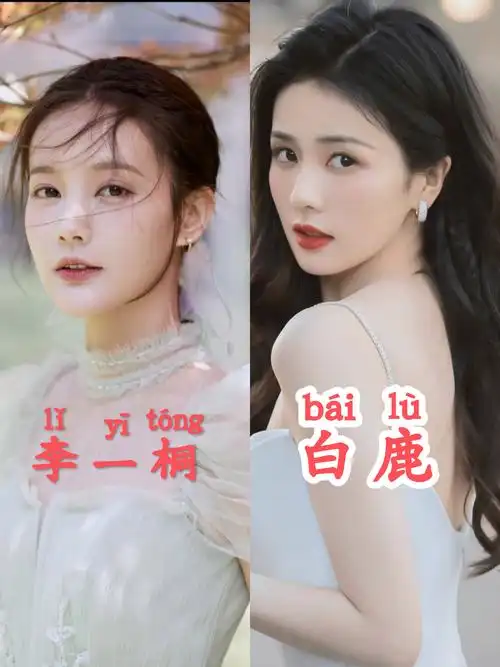 可见她俩缘分是有李一桐撞脸的明星白鹿李一桐对比照白鹿李一桐照片