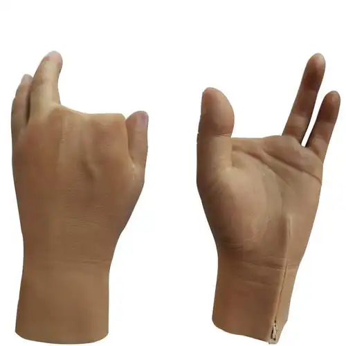 硅胶假手指套残疾人假手肢仿真定制手皮手臂义肢机械手指肌电手套