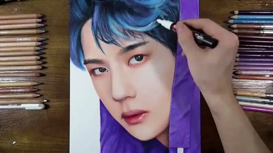 粉丝给爱豆的手绘有多惊艳##王一博