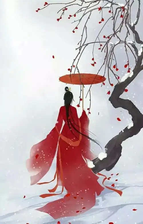 古风红衣美女:红衣如火策马长歌,醉枕万顷星河阔