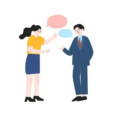 对话交流沟通谈话交谈聊天汇报讲述png素材