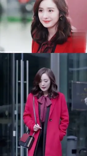 就算被双下巴抢镜,《谈判官》里的杨幂依然是职场穿搭范本