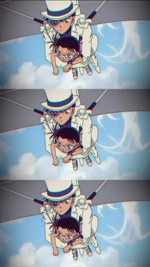 原来基德和柯南才是真爱吖,跳下飞行窗的那刻我彻底沦陷!