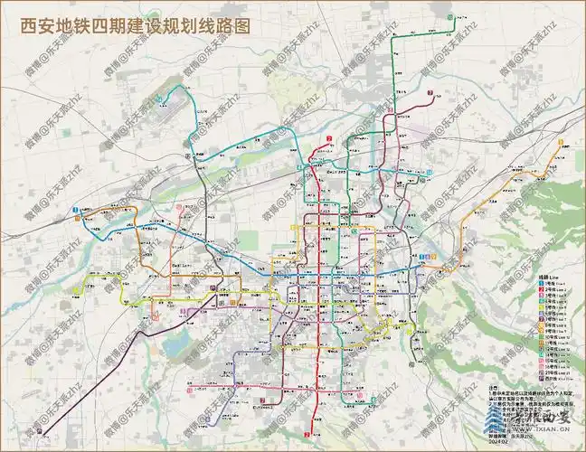 最新西安地铁四期二次环评线路图非官方