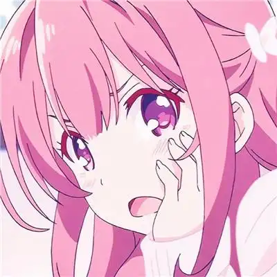 粉色系少女头像可爱