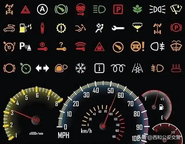汽车指示灯图解大全插图