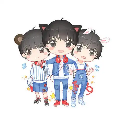 三小只q版萌图简笔画