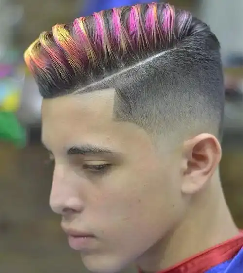 男士色彩渐变发型
