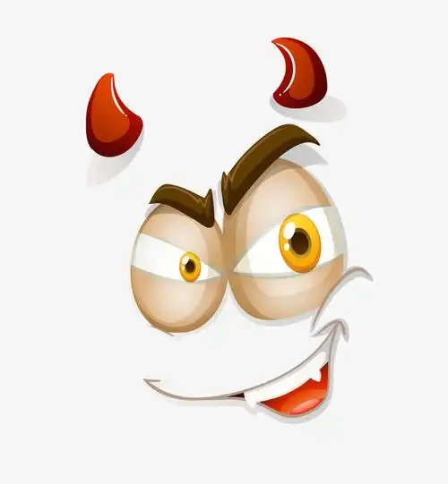 鬼脸搞怪卡通鬼脸表情