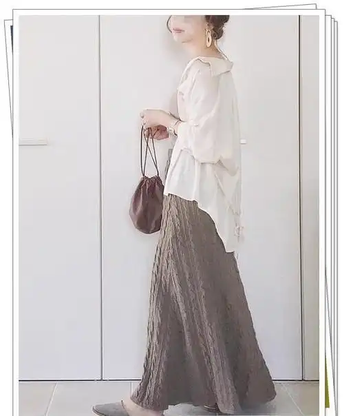 腿粗的女人怎么穿裙子?适合梨形身材的半身裙搭配示例