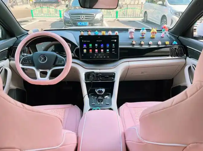 比亚迪宋plus少女心的车内饰