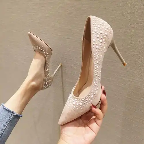 共126 件高跟鞋子夜店性感细跟超高铆钉相关商品