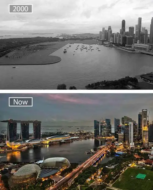 2/12 图为新加坡,被誉为"亚洲四小龙"之一,其经济模式被称作为"国家