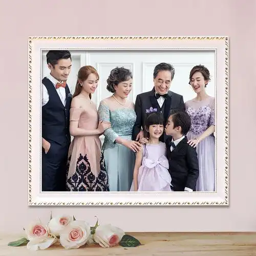 全家福照片相框婚纱放大挂墙装裱12寸16 24大尺寸框架画框摆台aa4